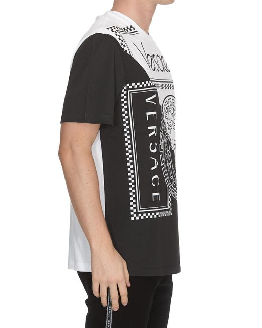 Versace Black Medusa Two-Color T-Shirt for men