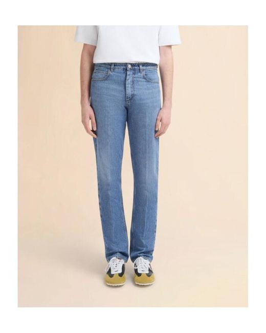 Marni Blue Straight Leg Denim Jeans for men