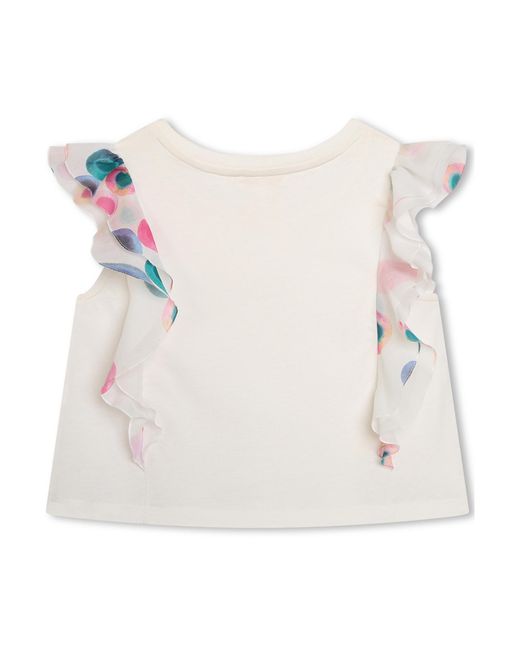 Chloé White Round-Neck Blouse