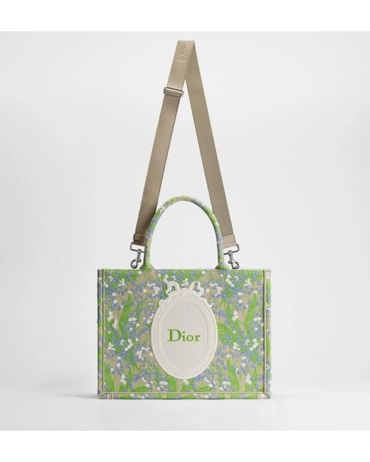 Dior Green Double-Handle Shoulder Bag