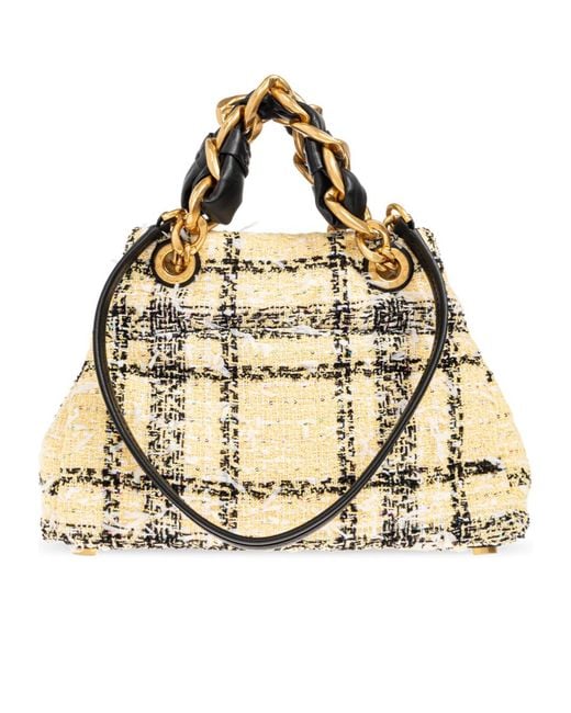 Balmain Metallic Soft Cabas Small Shopping Bag