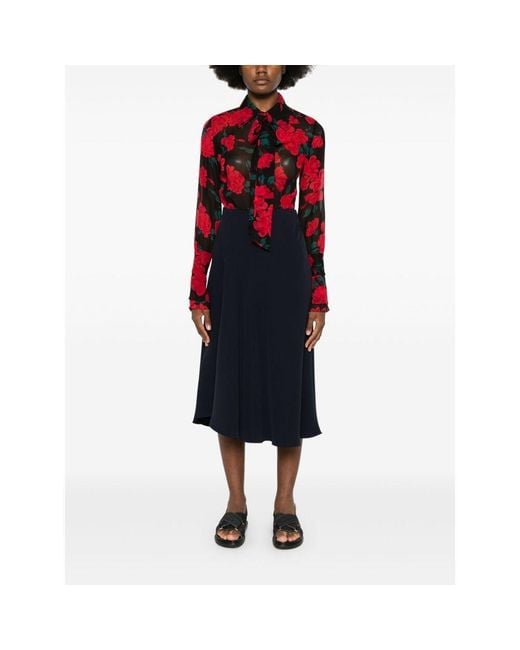 Equipment Red Mahalia Blouse