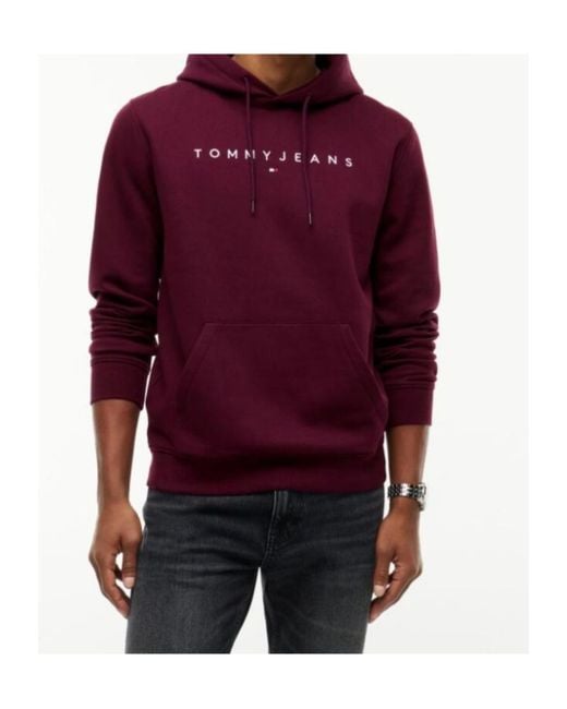 Tommy Hilfiger Purple Regular Logo Hoody for men