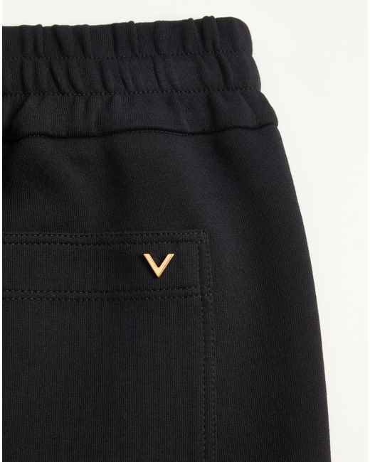 Valentino Black Vgol Jersey Joggers for men