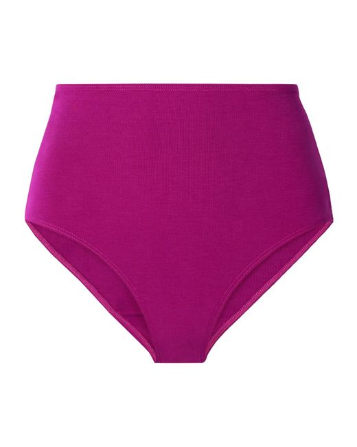 Mara Hoffman Purple Bikini Bottoms