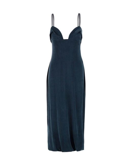 Jacquemus Women's Blue La Robe Praia Midi Dress - www.rajagirimanappuram.com