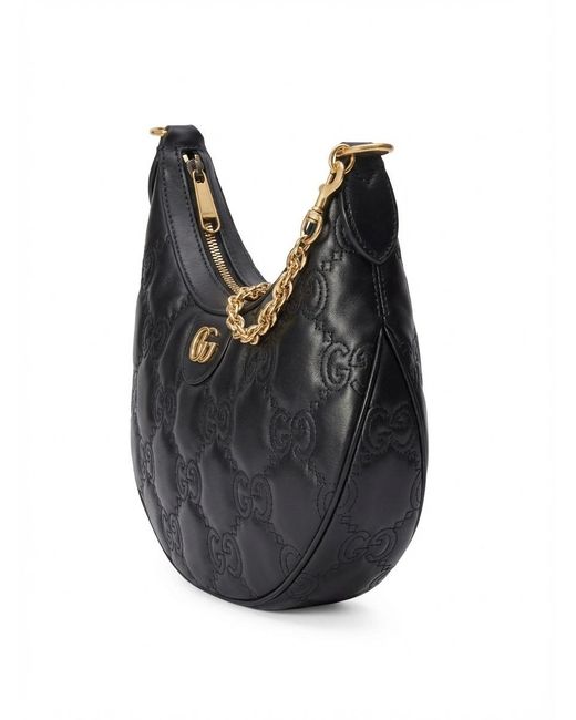 Gucci Black Padded Chained Shoulder Bag