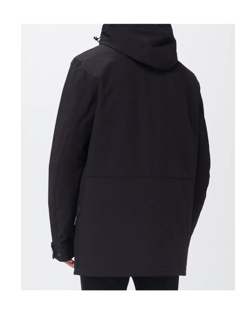 Woolrich Blue Hooded Jacket for men