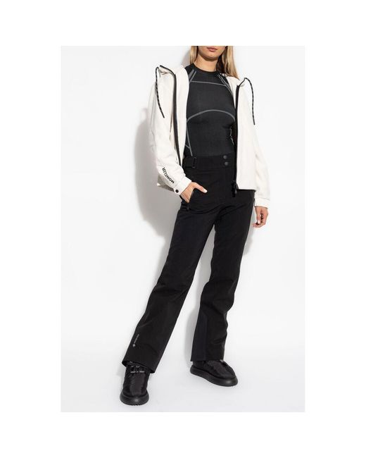 Moncler White Long-Sleeved Hooded Casual Jacket