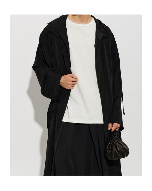 Yohji Yamamoto White Crew Neck Short-Sleeved T-Shirt for men