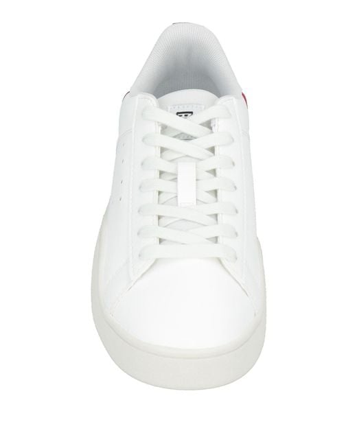 DIESEL White Low-Top Sneakers