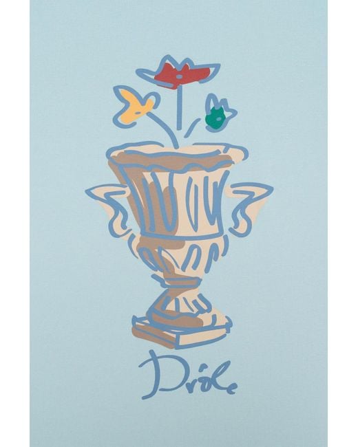 Drole de Monsieur Blue Drôle De Monsieur Le Vase Crewneck T-Shirt for men
