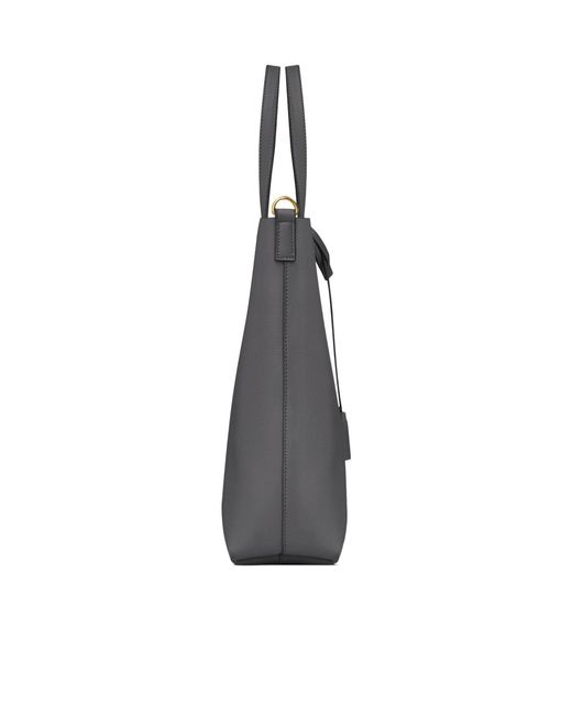 Saint Laurent Gray Toy Logo-Print Tote Bag