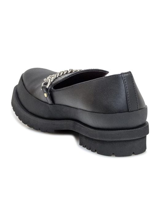 Stella McCartney Gray Chain Detailed Slip-On Loafers