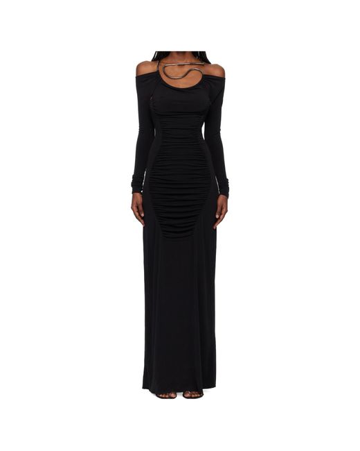 Coperni Black Cut-Out Dress