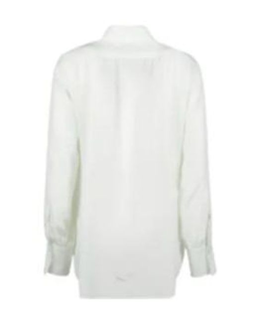 Victoria Beckham White Yoke Detail Blouse