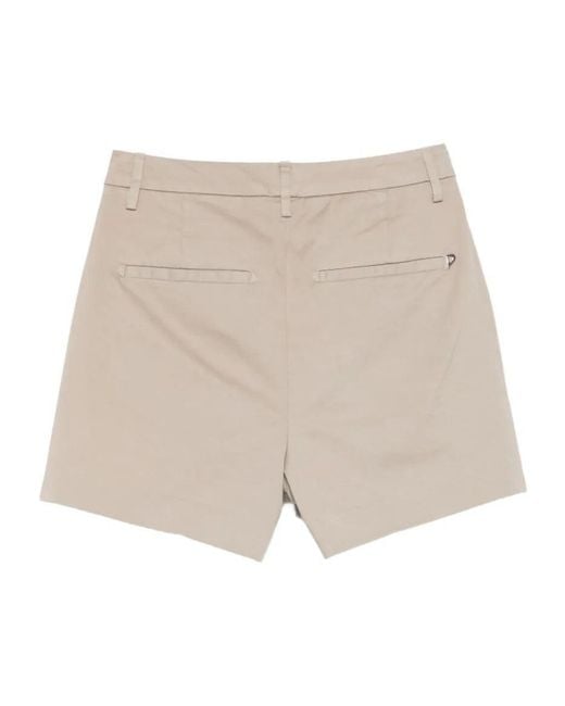 Dondup Natural Pleated Tailored Shorts