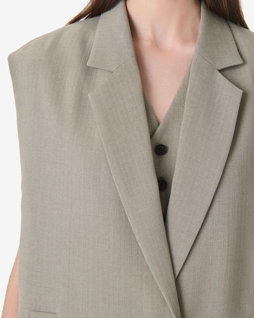 IRO Brown Soledad Sleeveless Blazer