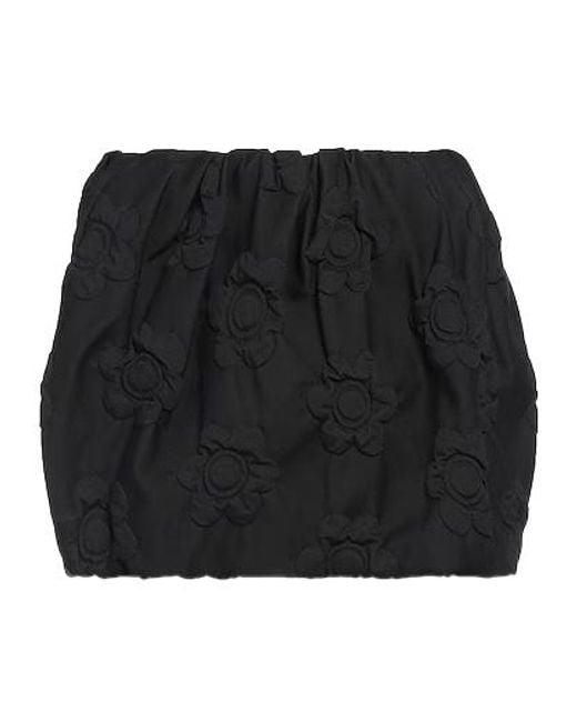 Sportmax Black Solid Balloon Dress
