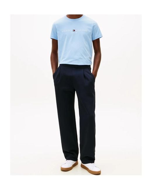 Tommy Hilfiger Blue Short-Sleeved T-Shirt for men
