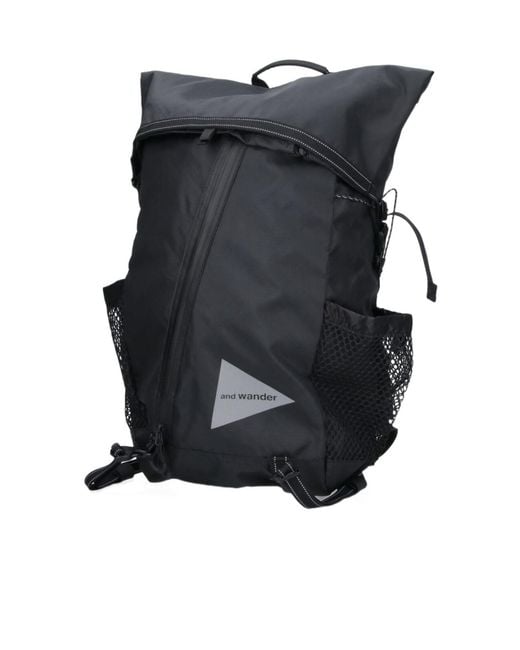 And Wander Black Ecopak 18L Backpack for men