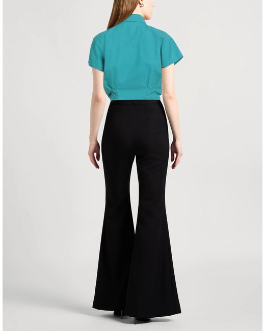 Dolce & Gabbana Blue Solid Color Short-Sleeve Shirt