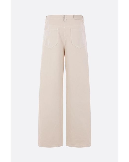 Brunello Cucinelli White Belt Loop Jeans