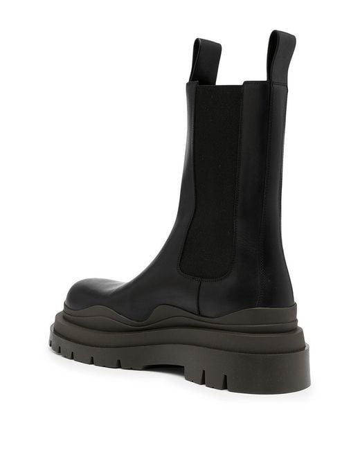 Bottega Veneta Black Tire Chelsea Boot for men