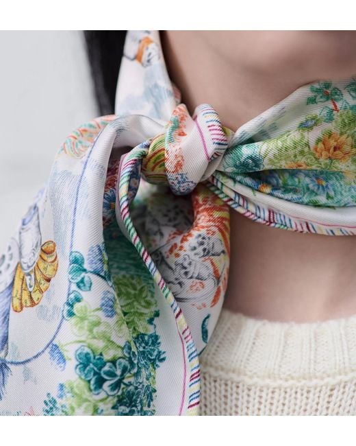 Dior Green Diamond Scarf