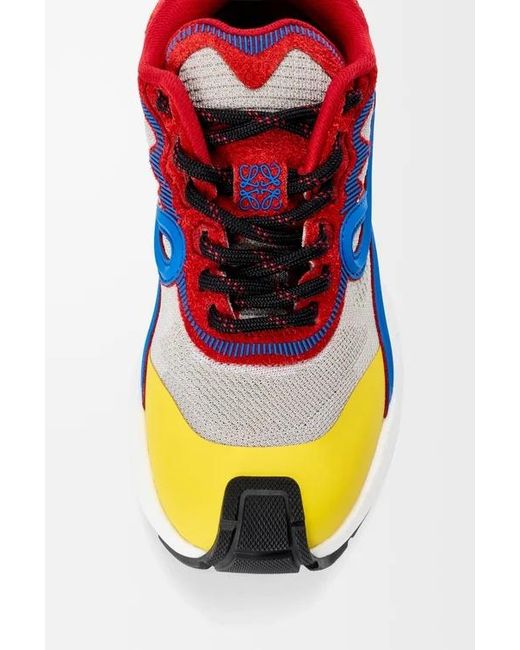 Loewe Blue Leather Pogo Sneakers