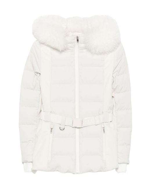 Yves Salomon White Long Sleeve Jacket
