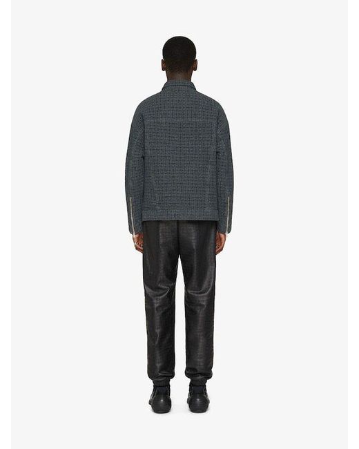 Givenchy Black 4G Embossed Pants for men