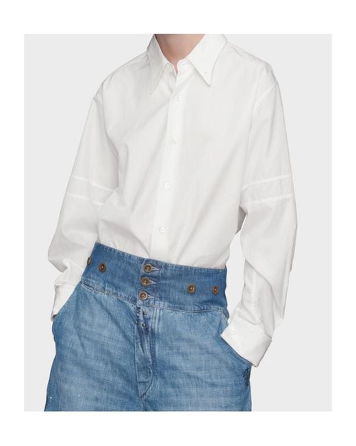 Maison Margiela White Long Sleeved Shirt