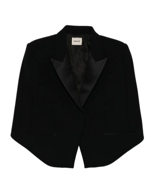 Khaite Black Lapel Jacket