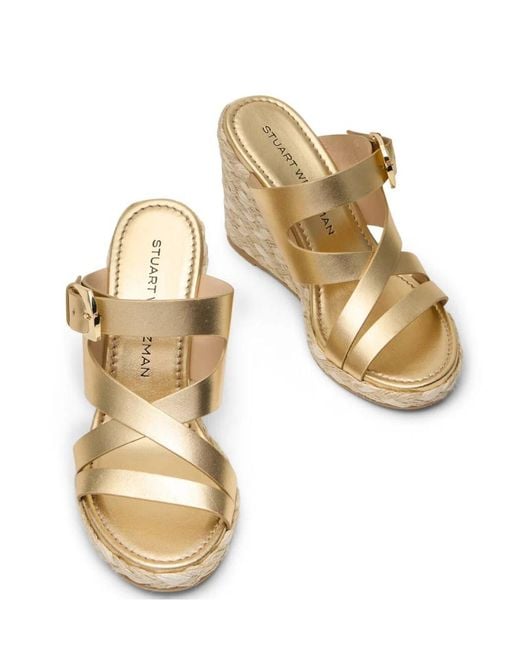 Stuart Weitzman Natural Sai Espadrille Wedge