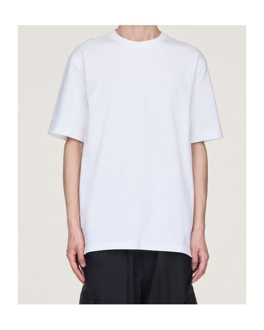 Y-3 White Short Sleeved T-Shirt for men