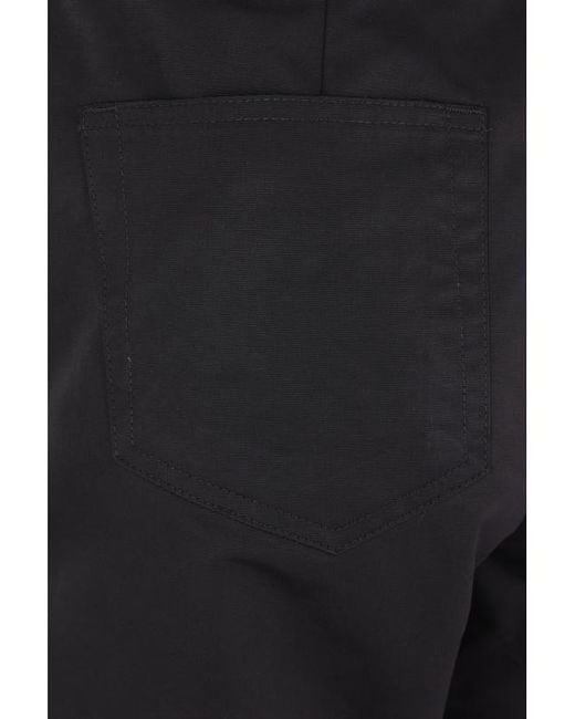 Rick Owens Black Casual Trousers With Belt Loops for men