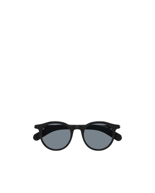 Montblanc White Eyewear Round Frame Sunglasses for men