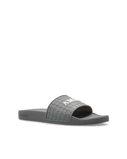Amiri White Ma Quad Pool Slides for men