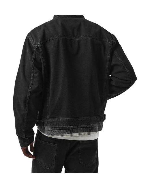 DSquared² Black Washeddenim Jacket for men