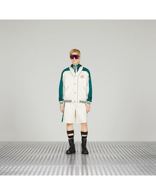 Gucci Green Logo Shorts for men