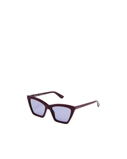 McQueen White Eyewear Spike Geometric Cat-Eye Frame Sunglasses