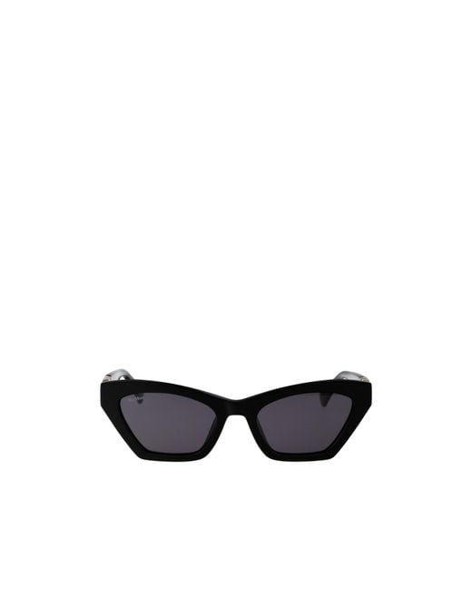 Max Mara Black Cat-Eye Frame Sunglasses