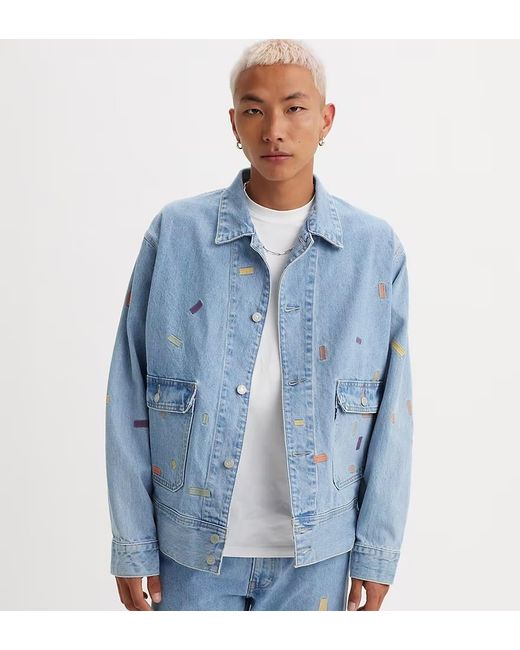 Levi's Blue Utility Denim Trucker Jacket for men