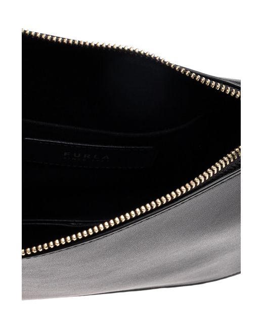 Furla Black Ava Small Shoulder Bag