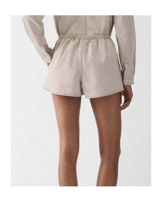 Jacquemus Natural Pleated Shorts