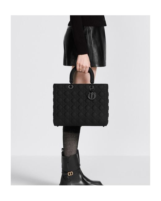Dior Black Large Lady Bag