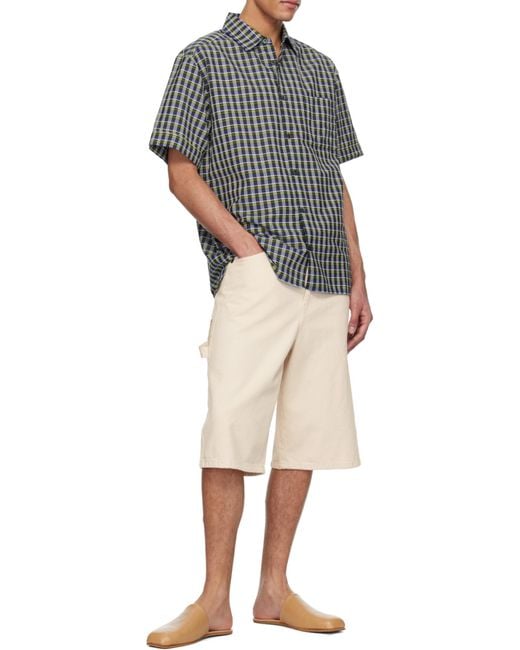 A.P.C. White Westland Straight Shorts for men