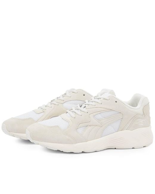 PUMA White Prevail Premium Sneakers for men