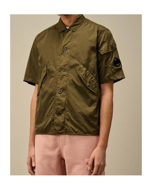C P Company Green Short Sleeve Jacket for men